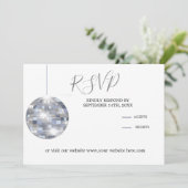 Burgundy Blush Disco Elegant Wedding Save the Date (Staand voorkant)