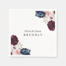 Burgundy Blush Elegante Bloemige Bruiloft