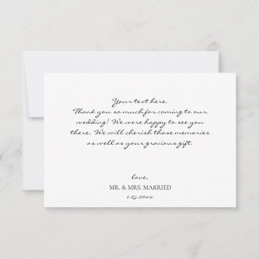 Burgundy & Blush Floral Bedankkaart (Achterkant)