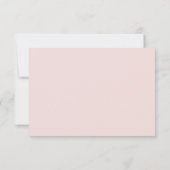 Burgundy Blush Floral Elégant Mariage RSVP (Dos)