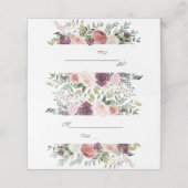 Burgundy Blush Ivory Floral Wreath Wedding (Buitenkant ongevouwen)