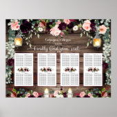 Burgundy Blush Roze 160 Guest Luxe Zetel Poster (Voorkant)