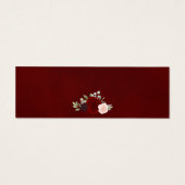 Burgundy Boho Floral Wedding RSVP Carte en ligne (Dos)