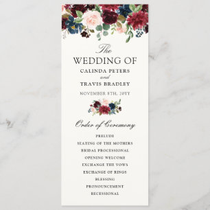 Burgundy Bouquet Programma Floral Wedding