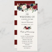 Burgundy Bouquet | Programma Floral Wedding (Voorkant / Achterkant)