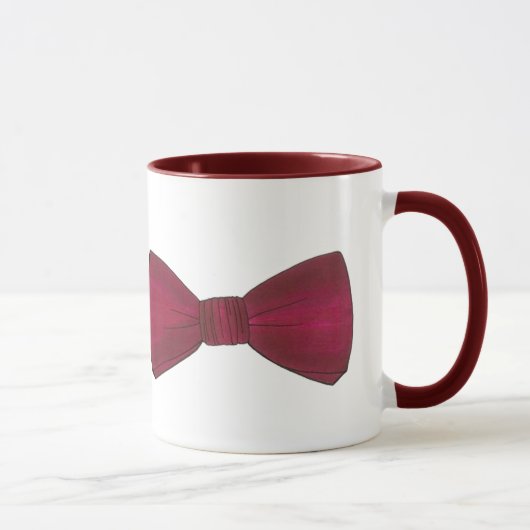 Burgundy Bow Stropdas Wedding Prom Mok Bachelor Pa (Rechts)
