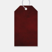 Burgundy Champagne Ivory Mauve Weddenschap Welkom Cadeaulabel (Achterkant)