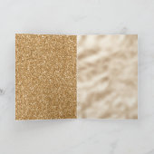 Burgundy Cherry Gold Glitter kerstboom Kaart (Binnen)