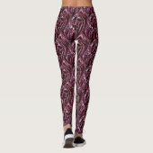 burgundy chrome leggings (Achterkant)