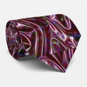 burgundy chroom stropdas (Opgerold)