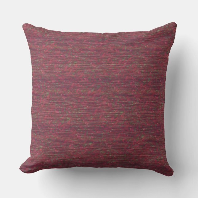Burgundy Color Flecked Outdoor Pillow 20 x 20 inch Buitenkussen (Voorkant)