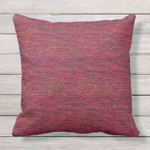 Burgundy Color Flecked Outdoor Pillow 20 x 20 inch Buitenkussen