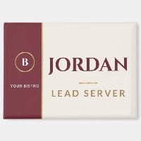 Burgundy Cream Restaurant Afhaal Logo Magneet