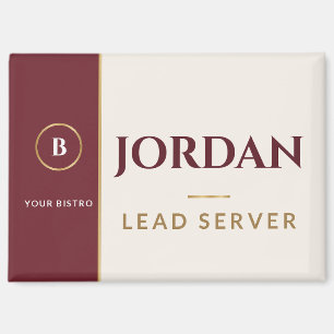 Burgundy Cream Restaurant Afhaal Logo Magneet