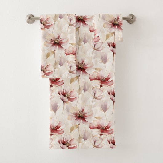 Burgundy Crème Lavande Fête des mariées florale (En situation)