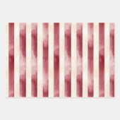 Burgundy Crème Lente Bloemen Bruiloft Borrel Inpakpapier Vel (Voorkant 2)