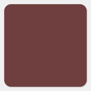 Burgundy Diep Rood Aangepaste Merknaam Vierkante Sticker