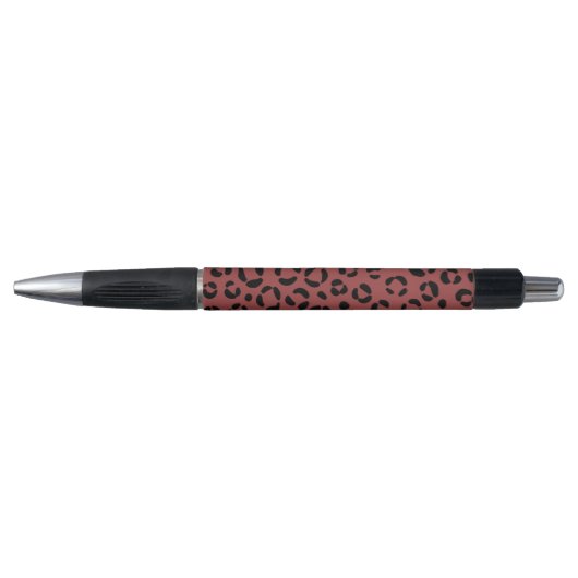 Burgundy Dierenprint Pen (Voorkant)