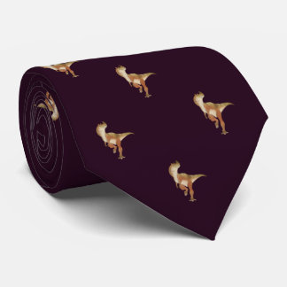 Burgundy Dinosaur Pattern Work, Professional Manne Stropdas