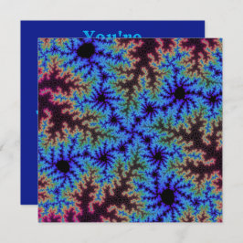 Burgundy en Blue Speckle Kaart