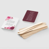 Burgundy en Blush Autumn Wedding Programme Handwaaier (Niet-gemonteerd)