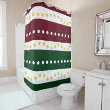 Burgundy en Emerald Strepen Stippen Kerst 