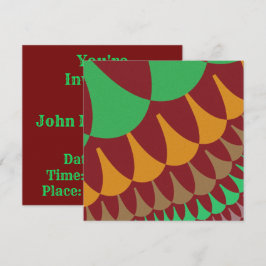 Burgundy en Green Scales Kaart