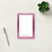 Burgundy en Silver Glitter Post-it® Notes (Kantoor)
