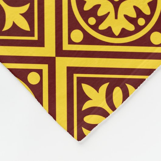 Burgundy Et Or Moderne Nom Personnalisé Couverture (Coin)