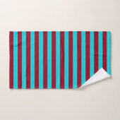 Burgundy et Turquoise (Serviette à main)