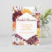 BURGUNDY FALL FOLIAGE BRIDAL DOUCHE INVITATION (Debout devant)