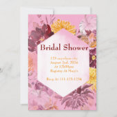 BURGUNDY FALL FOLIAGE BRIDAL DOUCHE INVITATION (Devant)