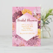 BURGUNDY FALL FOLIAGE BRIDAL DOUCHE INVITATION (Debout devant)