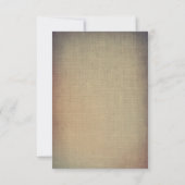 Burgundy Fall quitte Mariage Rustique Cartes RSVP (Dos)