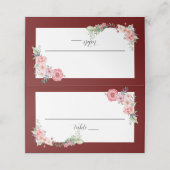 Burgundy Floral (Buitenkant ongevouwen)