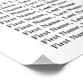 Burgundy Floral 16 Tables Wedding Seating Chart Poster (Hoek)