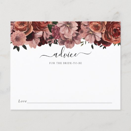 Burgundy Floral Advice for the Bride-to-Be (Voorkant)