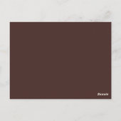 Burgundy Floral | Beige Hartelijk dank Briefkaart (Achterkant)