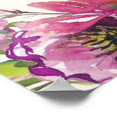 Burgundy Floral Bible Verse Timothy Youth Poster (Hoek)