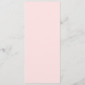 Burgundy Floral Blush Pink Script Monogram Weddens Menu (Achterkant)