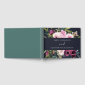 BURGUNDY FLORAL BUNCH WEDING GASTENBOEK (Volledig)