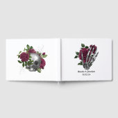 Burgundy Floral Gothic Wedding Gastenboek (Volledig)