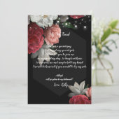 Burgundy Floral lighwill is mijn bruidsmeisje Kaart (Staand voorkant)