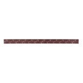 Burgundy Floral Ribbon Lint (Voorkant)