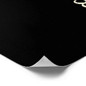 Burgundy Floral Rustic string ligOrder of Events Poster (Hoek)