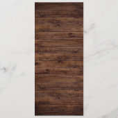 Burgundy Floral String Lights Menu Mariage Dîner (Dos)