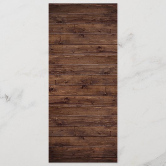 Burgundy Floral String Lights Menu Mariage Dîner (Dos)