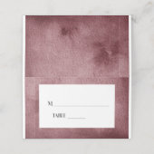 Burgundy Floral Wedding Reception Plaatskaarten (Buitenkant ongevouwen)