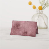 Burgundy Floral Wedding Reception Plaatskaarten (Achterkant)