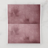 Burgundy Floral Wedding Reception Plaatskaarten (Binnenkant ongevouwen)